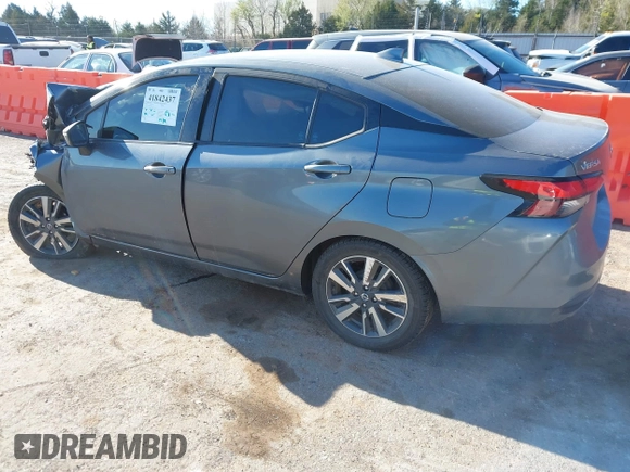 2021 Nissan Versa SV with VIN 3N1CN8EV8ML807735, listed as a IAAI auction lot 41842437 with 1 mi miles. Bid and sale history available at carsss.com. Image 3.
