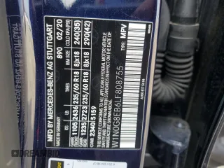 2020 Mercedes-Benz GLC with VIN W1N0G8EB6LF808755, listed as a Copart auction lot 49897765 with 66,948 mi miles and Salvage Title. Bid and sale history available at carsss.com. Image 13.
