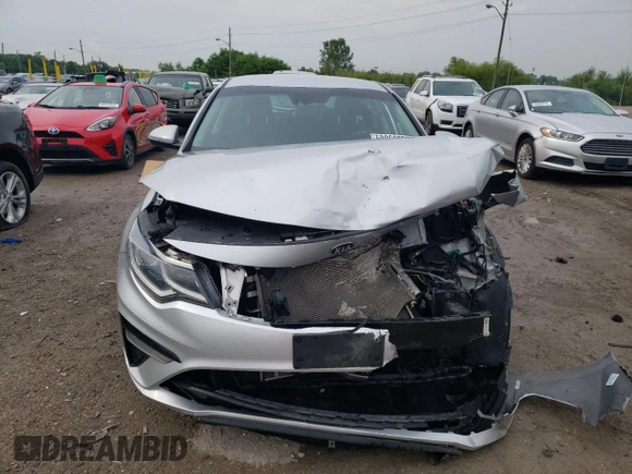 2019 Kia Optima LX with VIN 5XXGT4L30KG360938, listed as a Copart auction lot 58866575 with Not provided miles and Salvage title. Bid and sale history available at DreamBid. Image 5.