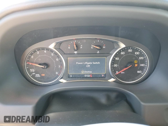 2023 GMC Acadia SLT with VIN 1GKKNMLS4PZ262595, listed as a Copart auction lot 80511654 with 5,132 mi miles and Salvage Title. Bid and sale history available at DreamBid. Image 9.