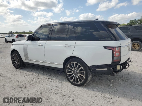 2016 Land Rover Range Rover Autobiography with VIN SALGV2EF0GA307531, listed as a Copart auction lot 53957505 with 53,230 mi miles and Salvage Title. Bid and sale history available at DreamBid. Image 2.