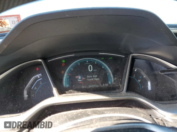 2017 Honda Civic EX with VIN 19XFC2F88HE219849, listed as a Copart auction lot 49706315 with 91,879 mi miles and Salvage Title. Bid and sale history available at DreamBid. Image 9.