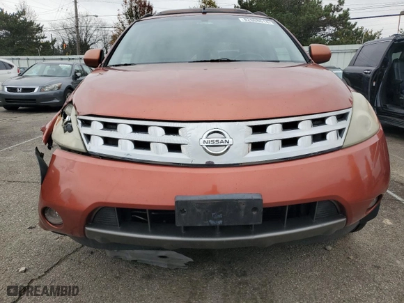 2005 Nissan Murano S with VIN JN8AZ08W95W400960, listed as a Copart auction lot 82008614 with 164,167 mi miles and Salvage Title. Bid and sale history available at carsss.com. Image 5.