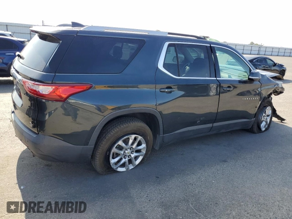 2018 Chevrolet Traverse LT Cloth with VIN 1GNERGKW1JJ218862, listed as a Copart auction lot 61662825 with 152,342 mi miles and Salvage title. Bid and sale history available at DreamBid. Image 3.