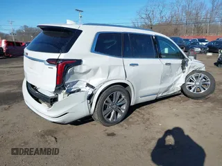2021 Cadillac XT6 Premium Luxury with VIN 1GYKPDRS9MZ236075, listed as a IAAI auction lot 41632689 with 1 mi miles. Bid and sale history available at carsss.com. Image 4.