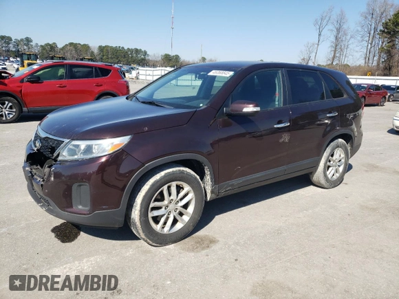 2015 Kia Sorento LX with VIN 5XYKT3A62FG647345, listed as a Copart auction lot 46068845 with 157,061 mi miles and Salvage Title. Bid and sale history available at DreamBid. Image 1.