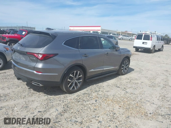 2023 Acura MDX w/Technology Package with VIN 5J8YE1H45PL024130, listed as a IAAI auction lot 41826157 with 27,425 mi miles. Bid and sale history available at carsss.com. Image 4.