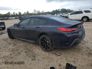 2022 BMW 8 Series M850i with VIN WBAGV8C02NCH18326, listed as a Copart auction lot 78362624 with 21,393 mi miles and Salvage Title. Bid and sale history available at carsss.com. Image 2.