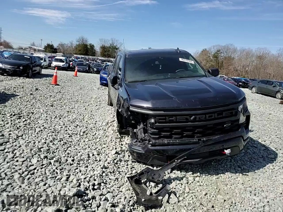 2023 Chevrolet Silverado 1500 Custom with VIN 1GCPDBEK7PZ159886, listed as a Copart auction lot 46470465 with 46,263 mi miles and Salvage Title. Bid and sale history available at DreamBid. Image 11.