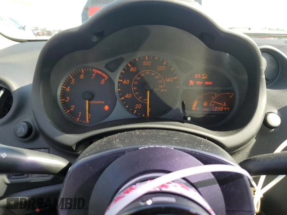 2004 Toyota Celica GT with VIN JTDDR32T240173606, listed as a Copart auction lot 87155554 with 134,844 mi miles and Salvage Title. Bid and sale history available at carsss.com. Image 9.