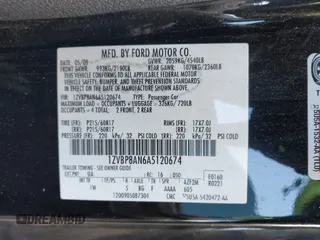 2010 Ford Mustang V6 with VIN 1ZVBP8AN6A5120674, listed as a IAAI auction lot 41986060 with 144,388 mi miles and . Bid and sale history available at carsss.com. Image 9.