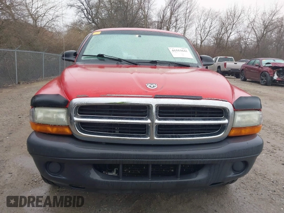 2004 Dodge Dakota with VIN 1D7FL16K14S535595, listed as a IAAI auction lot 41553641 with 110,223 mi miles. Bid and sale history available at carsss.com. Image 12.
