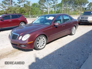 2008 Mercedes-Benz E-Class Luxury 3.5L with VIN WDBUF56X58B190815, listed as a IAAI auction lot 42026834 with 131,947 mi miles. Bid and sale history available at carsss.com. Image 2.