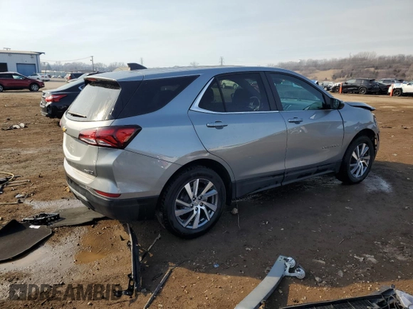 2024 Chevrolet Equinox LT with VIN 3GNAXUEG2RL247363, listed as a Copart auction lot 48898345 with 16,244 mi miles and Salvage Title. Bid and sale history available at DreamBid. Image 3.
