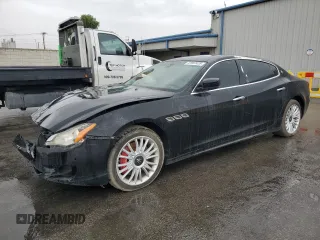 2014 Maserati Quattroporte S Q4 z VIN ZAM56RRA7E1113784, wystawiony jako Copart lot #47997425 z przebiegiem 54 346 mil mil oraz Szkoda całkowita • Salvage title. Historia ofert i sprzedaży dostępna na DreamBid. Obrazek 1.