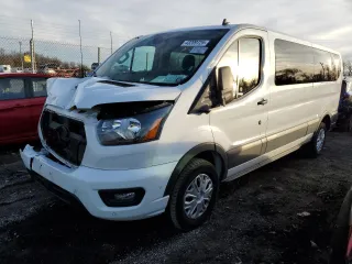 2023 Ford Transit Passenger XL with VIN 1FBAX2YG6PKA93719, listed as a Copart auction lot 43209725 with 47,459 mi miles and Non Repairable. Bid and sale history available at carsss.com. Image 1.