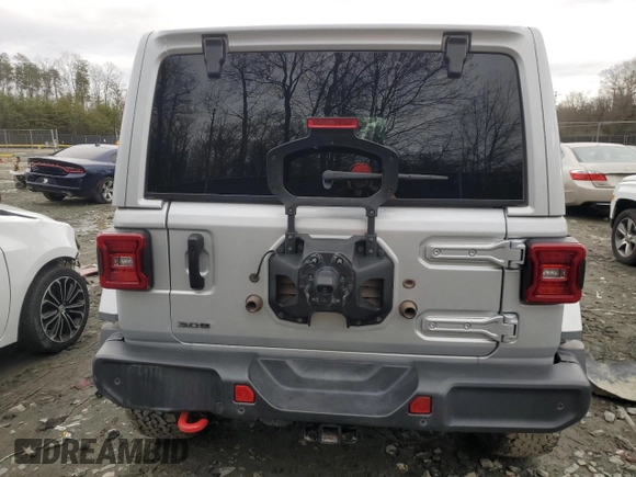 2023 Jeep Wrangler Rubicon Farout with VIN 1C4JJXFM4PW589923, listed as a Copart auction lot 48181205 with 9,814 mi miles and Salvage title. Bid and sale history available at DreamBid. Image 6.