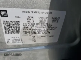 2025 Cadillac XT4 FWD Premium Luxury z VIN 1GYFZCR43SF128251, wystawiony jako Copart lot #59265035 z przebiegiem 7 271 mil mil oraz Czysty tytuł • Clean title. Historia ofert i sprzedaży dostępna na DreamBid. Obrazek 13.