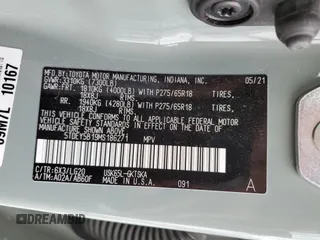 2021 Toyota Sequoia TRD Pro with VIN 5TDEY5B19MS186271, listed as a Copart auction lot 77642514 with 44,172 mi miles and Salvage Title. Bid and sale history available at carsss.com. Image 13.