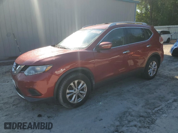 2015 Nissan Rogue S with VIN KNMAT2MV1FP582414, listed as a Copart auction lot 52733225 with Not Provided miles and Clean Title. Bid and sale history available at DreamBid. Image 1.