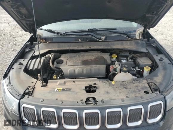 2022 Jeep Compass Latitude with VIN 3C4NJDBB6NT124048, listed as a Copart auction lot 48069535 with 32,784 mi miles and Salvage title. Bid and sale history available at DreamBid. Image 12.