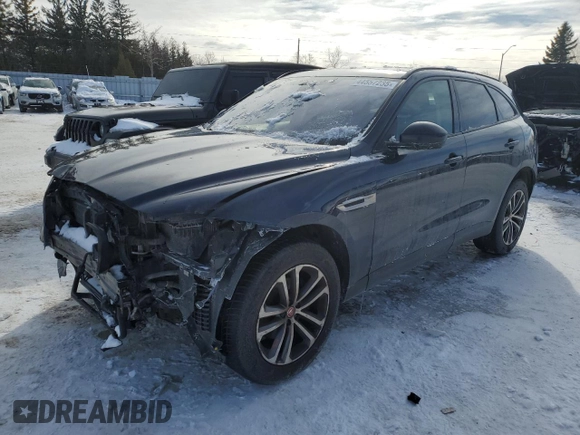 2018 Jaguar F-Pace 20d Premium with VIN SADCJ2FN5JA263559, listed as a Copart auction lot 44557235 with 135,135 mi miles and Clean Title. Bid and sale history available at DreamBid. Image 1.