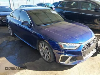 2020 Audi A4 Premium Plus with VIN WAUENAF46LA065907, listed as a IAAI auction lot 41647397 with 40,605 mi miles and . Bid and sale history available at carsss.com. Image 1.