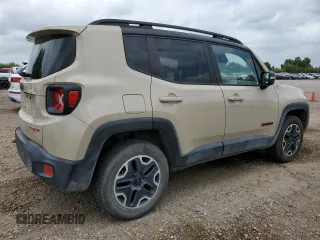 2016 Jeep Renegade Trailhawk with VIN ZACCJBCT7GPC50495, listed as a Copart auction lot 55705395 with 161,439 mi miles and Salvage title. Bid and sale history available at DreamBid. Image 3.