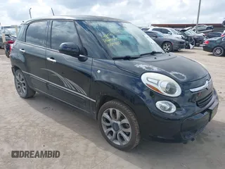 2014 FIAT 500L Pop with VIN ZFBCFAAH6EZ020765, listed as a IAAI auction lot 41280151 with 99,279 mi miles. Bid and sale history available at carsss.com. Image 1.