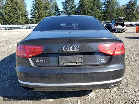 2013 Audi A8 4.0L with VIN WAUR2AFD4DN010442, listed as a Copart auction lot 47220315 with 154,058 mi miles and Clean title. Bid and sale history available at DreamBid. Image 6.