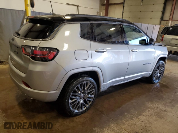 2022 Jeep Compass High Altitude with VIN 3C4NJDCBXNT140459, listed as a Copart auction lot 52163705 with 24,795 mi miles and Salvage title. Bid and sale history available at DreamBid. Image 3.