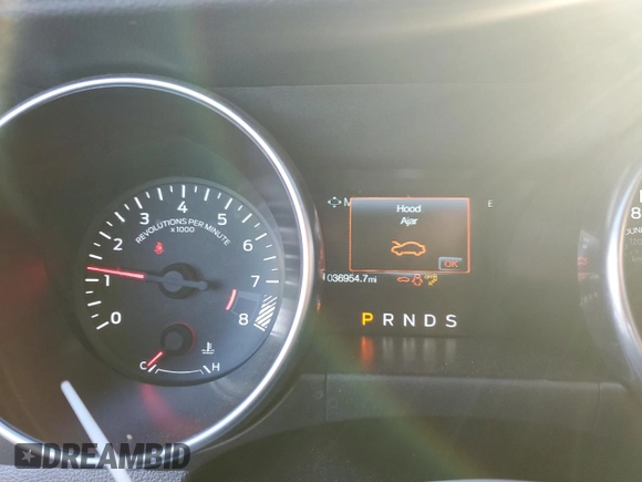 2023 Ford Mustang GT with VIN 1FA6P8CF5P5300589, listed as a Copart auction lot 45936615 with 36,954 mi miles and Salvage title. Bid and sale history available at DreamBid. Image 9.