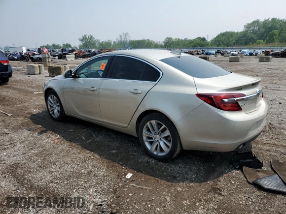 2016 Buick Regal Premium II with VIN 2G4GS5GX6G9197423, listed as a Copart auction lot 59928045 with 111,960 mi miles and Salvage title. Bid and sale history available at DreamBid. Image 2.