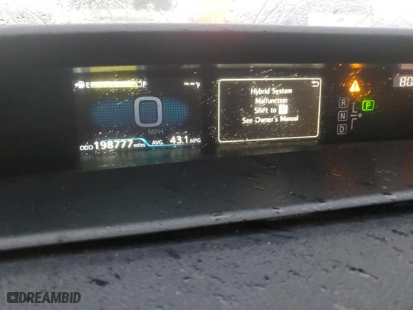 2022 Toyota Prius LE with VIN JTDL9MFU1N3035236, listed as a Copart auction lot 84509814 with 198,777 mi miles and Salvage Title. Bid and sale history available at carsss.com. Image 9.