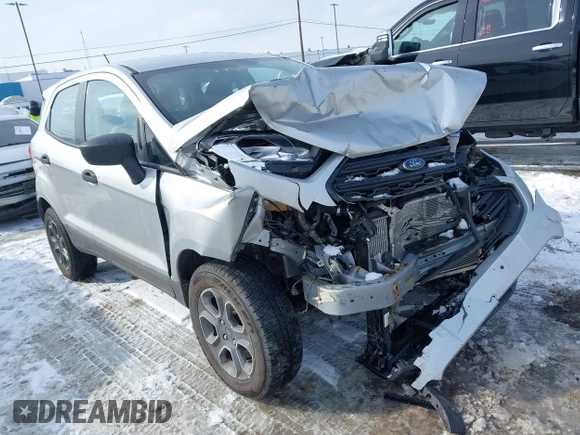 2020 Ford EcoSport S with VIN MAJ3S2FEXLC367468, listed as a IAAI auction lot 41558698 with 48,234 mi miles. Bid and sale history available at carsss.com. Image 1.