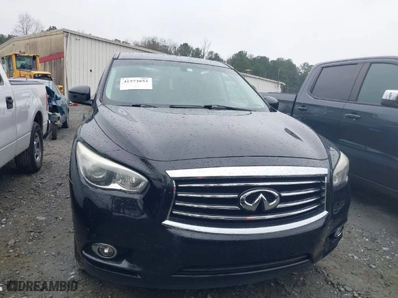 2013 Infiniti JX35 with VIN 5N1AL0MN5DC322585, listed as a IAAI auction lot 41573853 with 176136 miles. Bid and sale history available at carsss.com. Image 12.