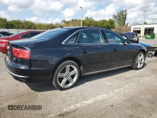 2013 Audi A8 4.0L with VIN WAUR2AFD1DN008020, listed as a Copart auction lot 50792045 with 132,293 mi miles and Clean title. Bid and sale history available at DreamBid. Image 3.