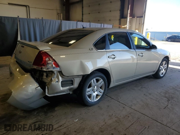 2008 Chevrolet Impala LT with VIN 2G1WC583789263562, listed as a Copart auction lot 50952685 with 143,310 mi miles and Salvage Title. Bid and sale history available at DreamBid. Image 3.