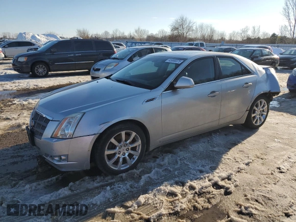 2008 Cadillac CTS AWD w/1SB with VIN 1G6DT57V080145030, listed as a Copart auction lot 45866975 with 0 mi miles and Salvage Title. Bid and sale history available at carsss.com. Image 1.