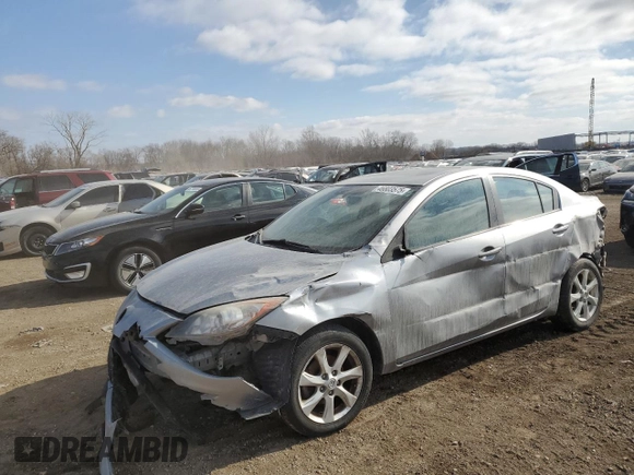 2011 Mazda 3 i Touring with VIN JM1BL1VF3B1452606, listed as a Copart auction lot 46803575 with 159,206 mi miles and Salvage Title. Bid and sale history available at carsss.com. Image 1.