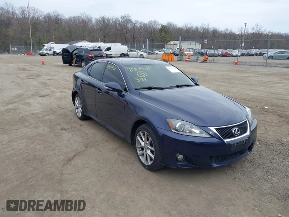2012 Lexus IS 250 with VIN JTHCF5C25C2036019, listed as a IAAI auction lot 41917554 with 139,726 mi miles and . Bid and sale history available at DreamBid. Image 1.
