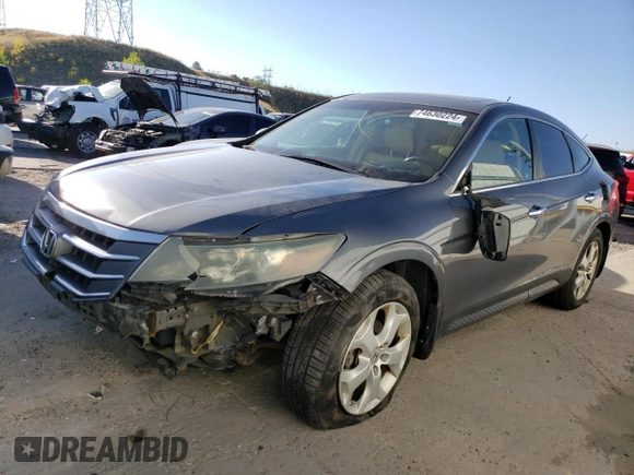 2010 Honda Accord Crosstour EX-L with VIN 5J6TF2H57AL004032, listed as a Copart auction lot 74630224 with 257,283 mi miles and Clean Title. Bid and sale history available at carsss.com. Image 1.