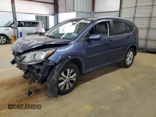 2012 Honda CR-V EX-L with VIN 5J6RM4H79CL066838, listed as a Copart auction lot 49123655 with 117,913 mi miles and Salvage title. Bid and sale history available at DreamBid. Image 1.