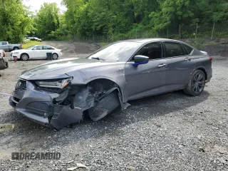 2022 Acura TLX w/A-Spec Package with VIN 19UUB5F56NA083528, listed as a Copart auction lot 60398615 with 83,703 mi miles and Salvage title. Bid and sale history available at DreamBid. Image 1.