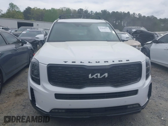 2022 Kia Telluride SX with VIN 5XYP5DHC1NG318216, listed as a IAAI auction lot 41964915 with 22,582 mi miles and . Bid and sale history available at carsss.com. Image 12.