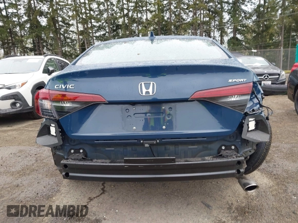 2025 Honda Civic Sport with VIN 2HGFE2F59SH516609, listed as a IAAI auction lot 41978455 with 10,356 mi miles and . Bid and sale history available at carsss.com. Image 17.