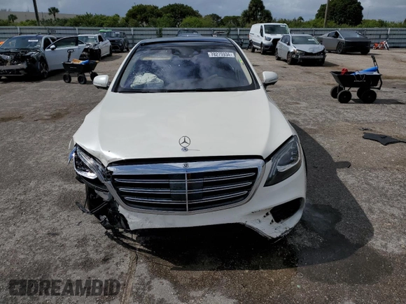 2019 Mercedes-Benz S 560 with VIN WDDUG8GB9KA457525, listed as a Copart auction lot 78275934 with 55,774 mi miles and Salvage Title. Bid and sale history available at DreamBid. Image 5.