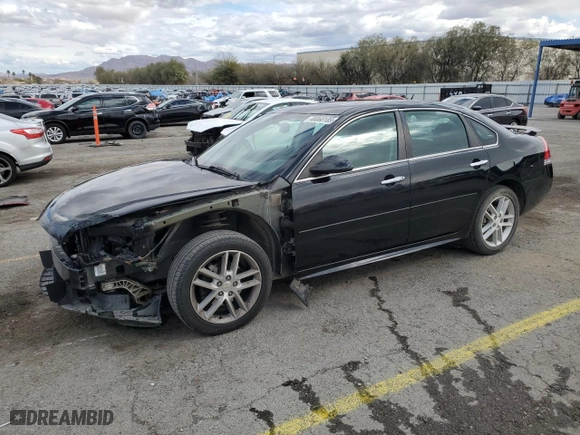 2014 Chevrolet Impala Limited LTZ with VIN 2G1WC5E33E1167216, listed as a Copart auction lot 48060185 with 134,254 mi miles and Salvage Title. Bid and sale history available at carsss.com. Image 1.