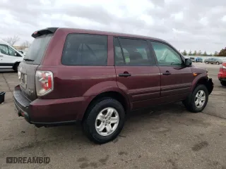 2007 Honda Pilot LX with VIN 5FNYF18137B007055, listed as a Copart auction lot 42397595 with 0 mi miles and Salvage Title. Bid and sale history available at carsss.com. Image 3.