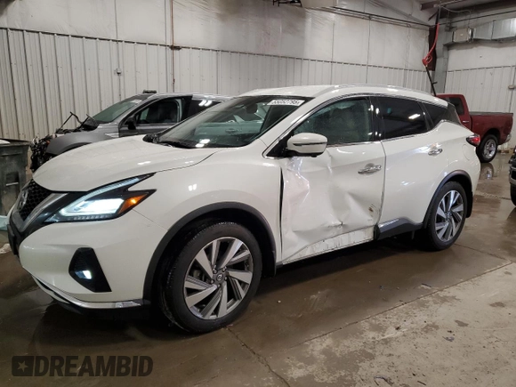 2020 Nissan Murano SL z VIN 5N1AZ2CJ9LN118898, wystawiony jako Copart lot #55052795 z przebiegiem 83 992 mil mil oraz Nie do naprawy • Non repairable. Historia ofert i sprzedaży dostępna na DreamBid. Obrazek 1.